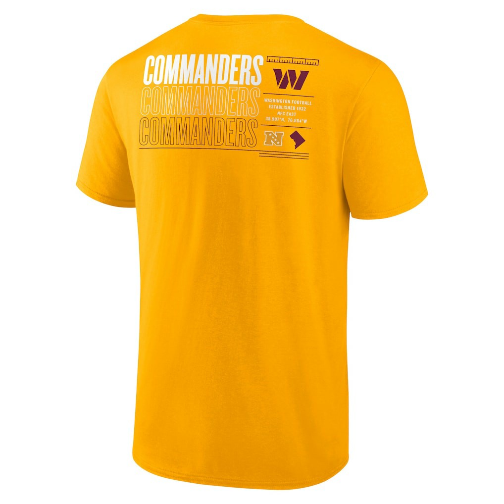 Washington Commanders Repeat Stats T-Shirt Gold | Fanatics