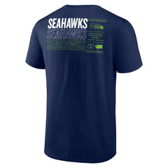 Seattle Seahawks Repeat Stats T-Shirt College Navy | Fanatics