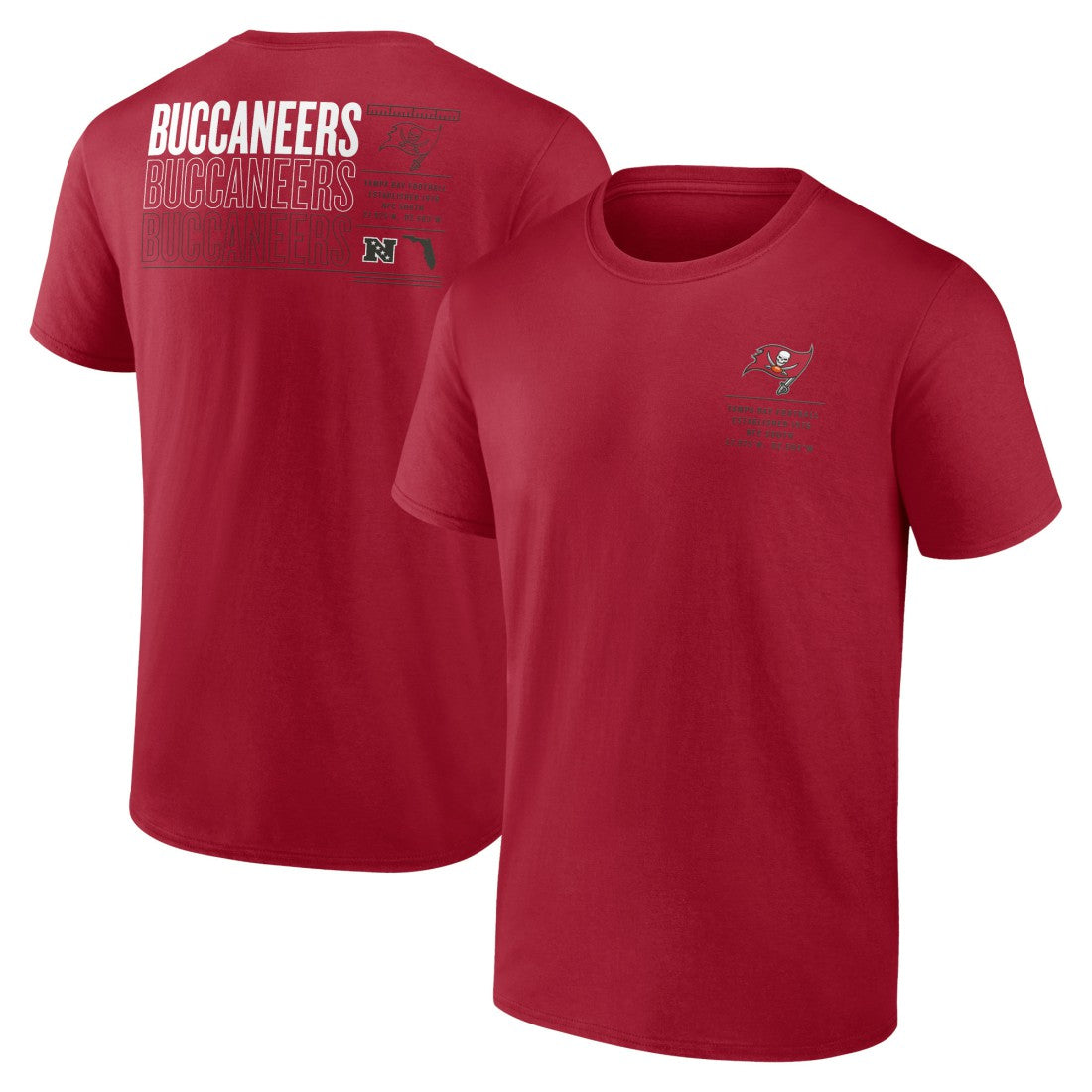 Tampa Bay Buccaneers Repeat Stats T-Shirt Red | Fanatics