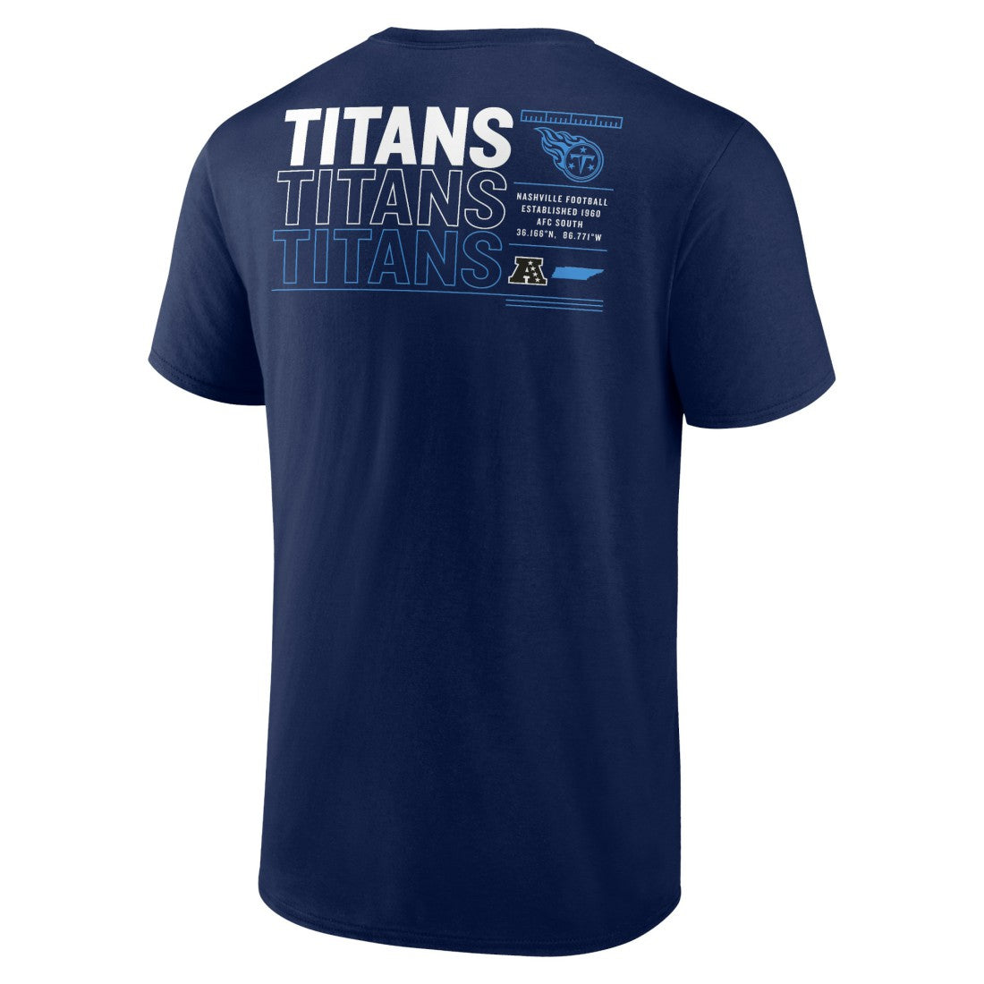 Tennessee Titans Repeat Stats T-Shirt Navy | Fanatics