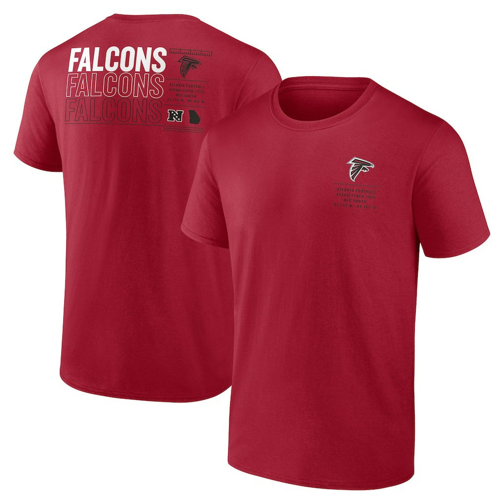 Atlanta Falcons Repeat Stats T-Shirt Red | Fanatics