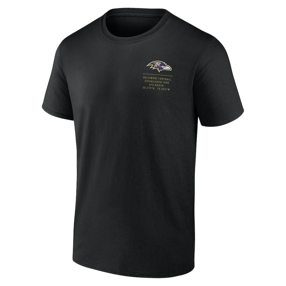 Baltimore Ravens Repeat Stats T-Shirt Black | Fanatics