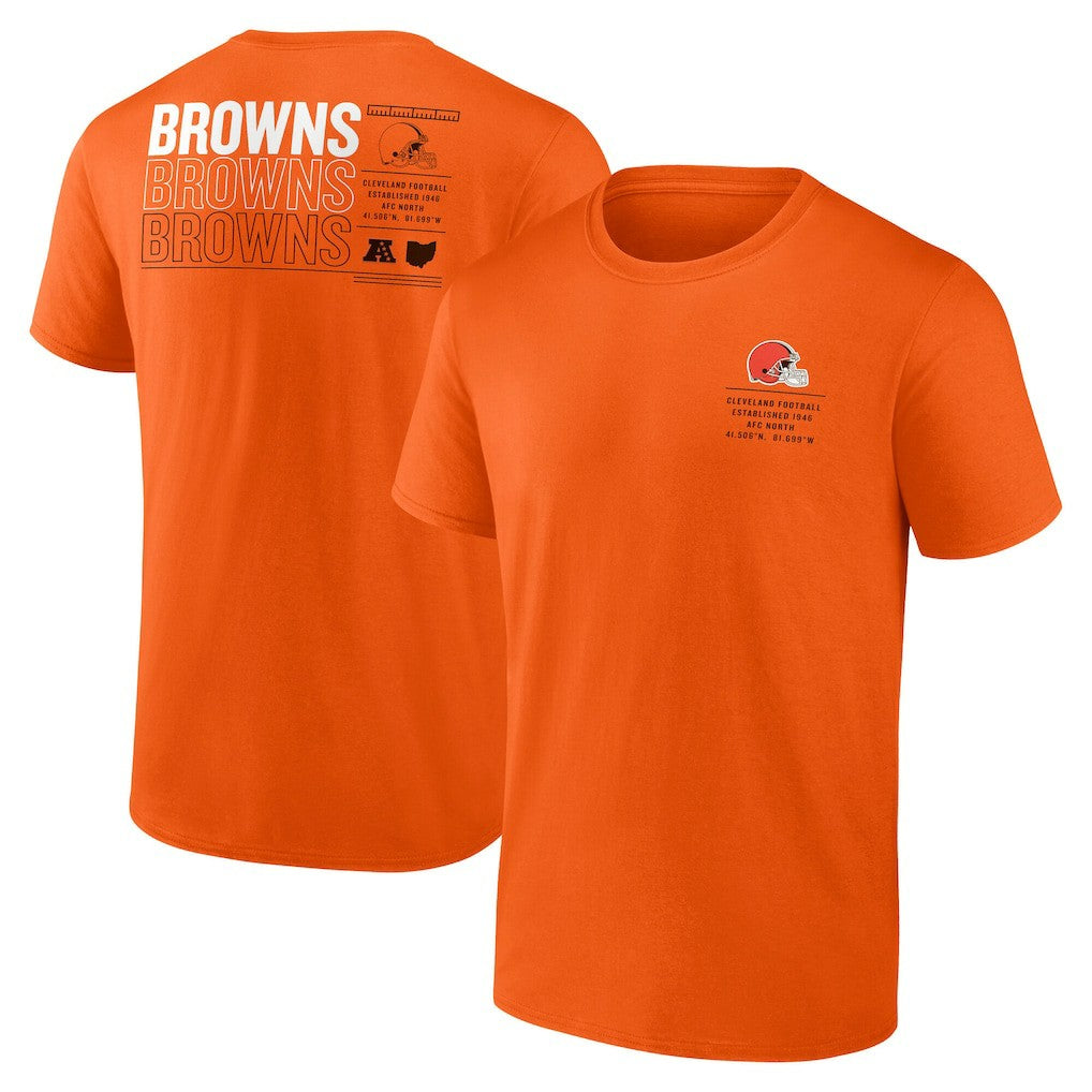 Cleveland Browns Repeat Stats T-Shirt Orange | Fanatics