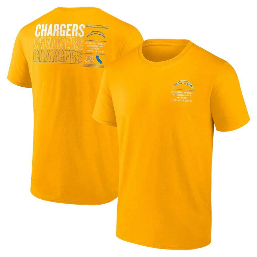 Los Angeles Chargers Repeat Stats T-Shirt Gold | Fanatics