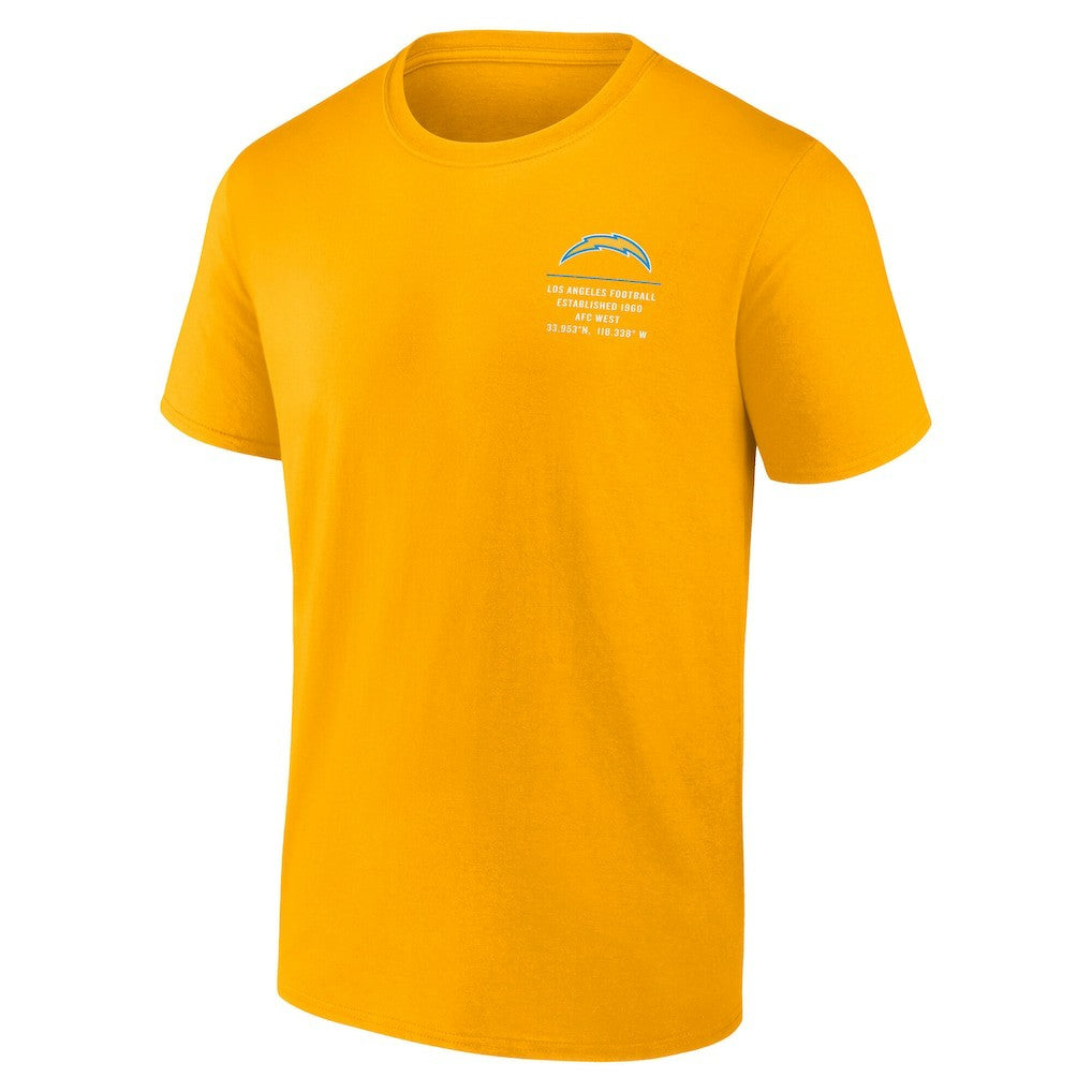 Los Angeles Chargers Repeat Stats T-Shirt Gold | Fanatics