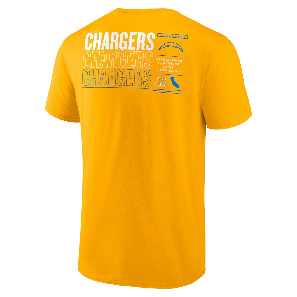 Los Angeles Chargers Repeat Stats T-Shirt Gold | Fanatics