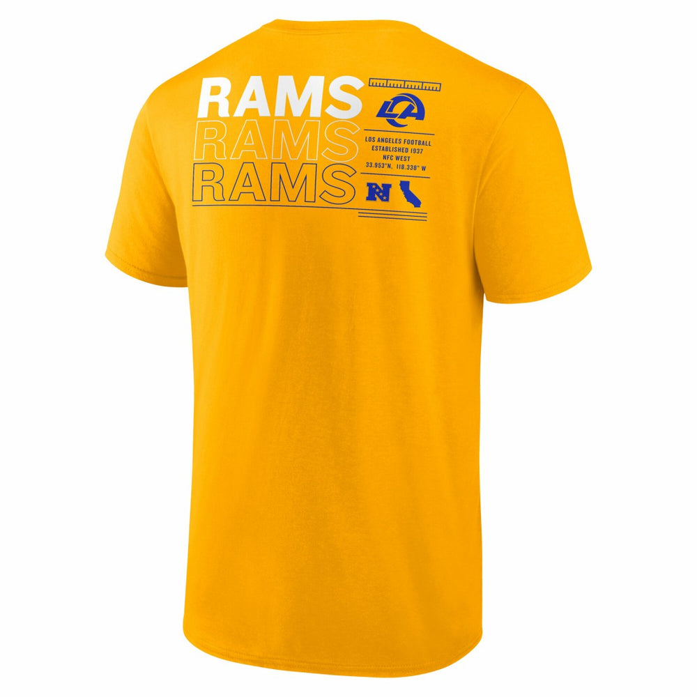 Los Angeles Rams Repeat Stats T-Shirt Gold | Fanatics