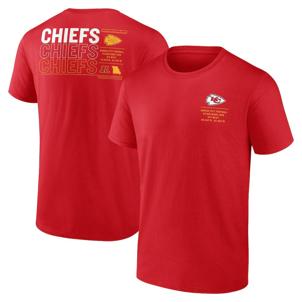 Kansas City Chiefs Repeat Stats T-Shirt Red | Fanatics