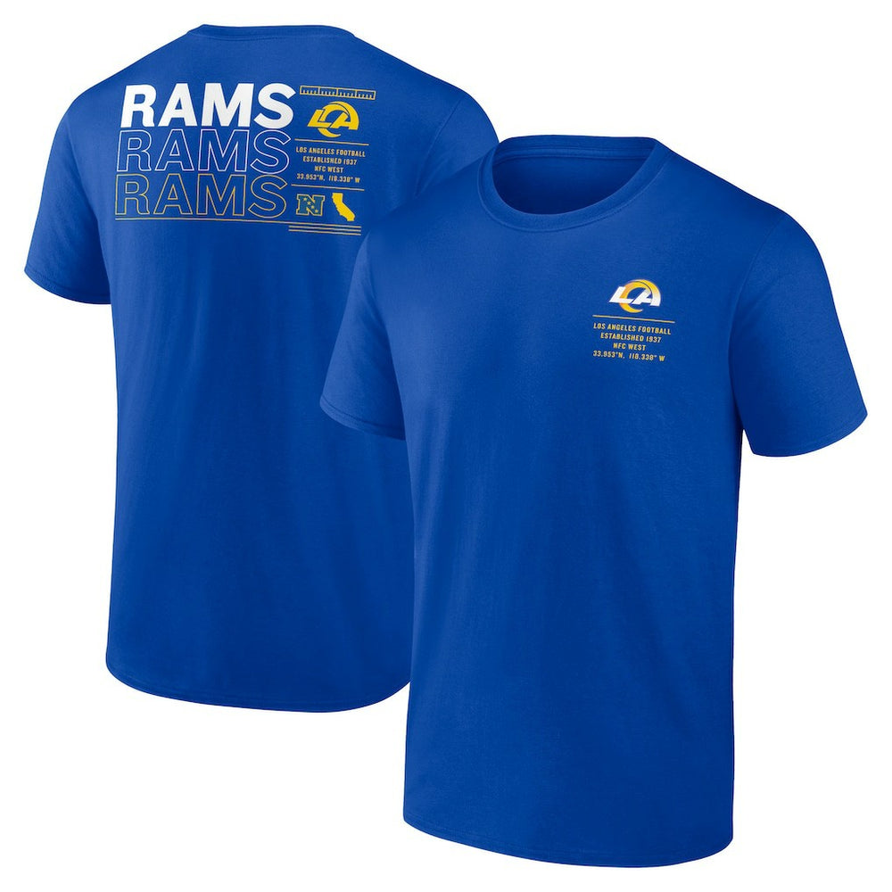 Los Angeles Rams Repeat Stats T-Shirt Royal | Fanatics