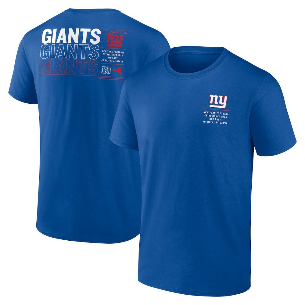 New York Giants Repeat Stats T-Shirt Royal | Fanatics