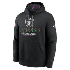 Las Vegas Raiders 2024 NFL Crucial Catch Club Pullover Hoodie Black | Nike for Sale
