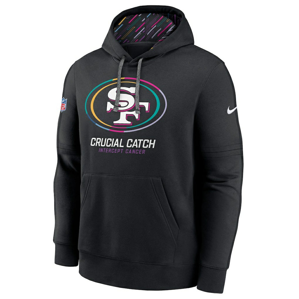 San Francisco 49ers 2024 NFL Crucial Catch Big & Tall Club Pullover Hoodie Black | Nike for Sale