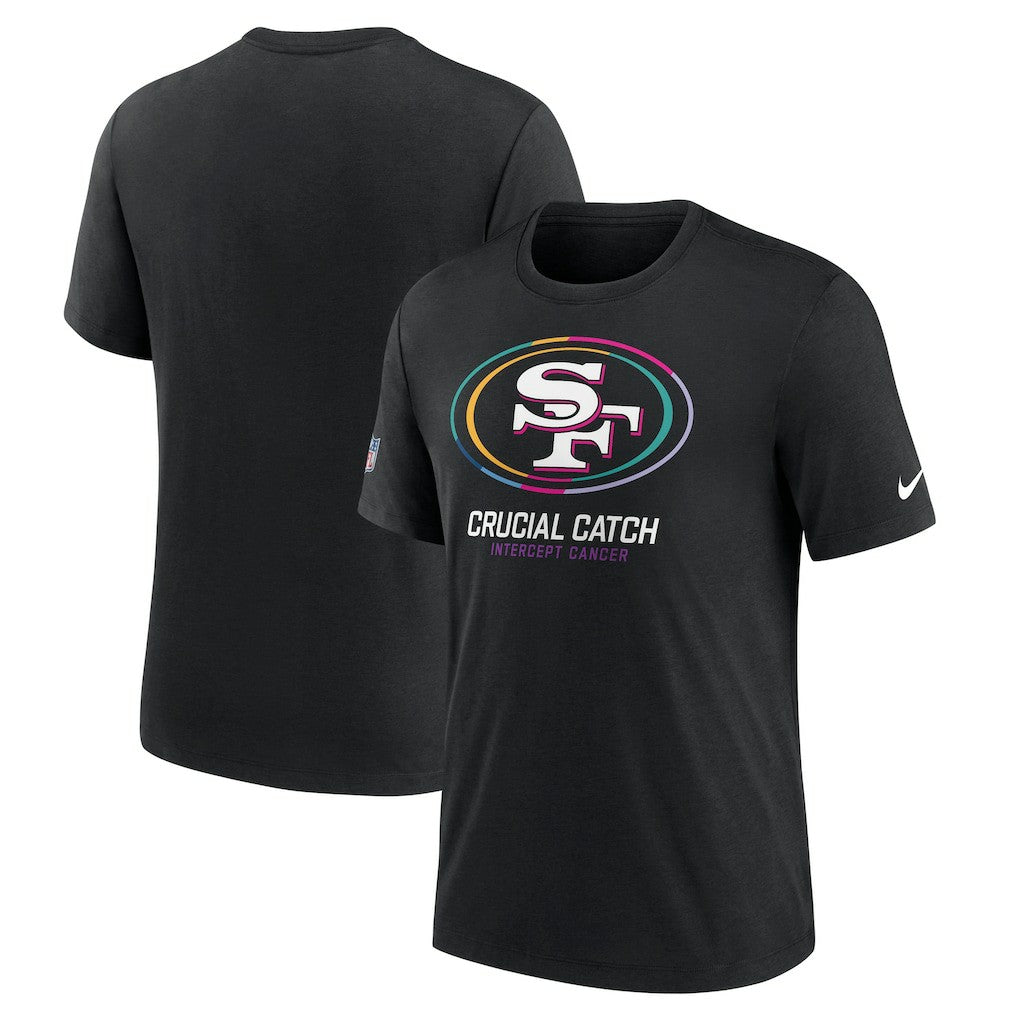 San Francisco 49ers 2024 NFL Crucial Catch Big & Tall T-Shirt Black | Nike for Sale