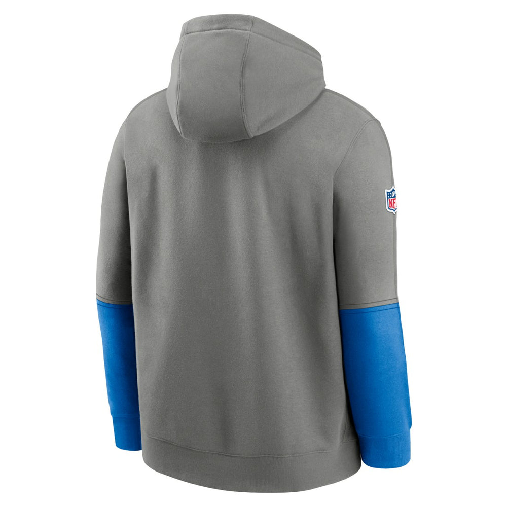 Detroit Lions 2024 Sideline Club Pullover Hoodie Gray | Nike for Sale