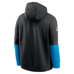 Carolina Panthers 2024 Sideline Club Pullover Hoodie Black | Nike for Sale