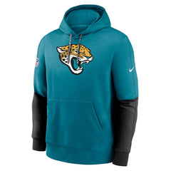 Jacksonville Jaguars 2024 Sideline Club Pullover Hoodie Teal | Nike for Sale