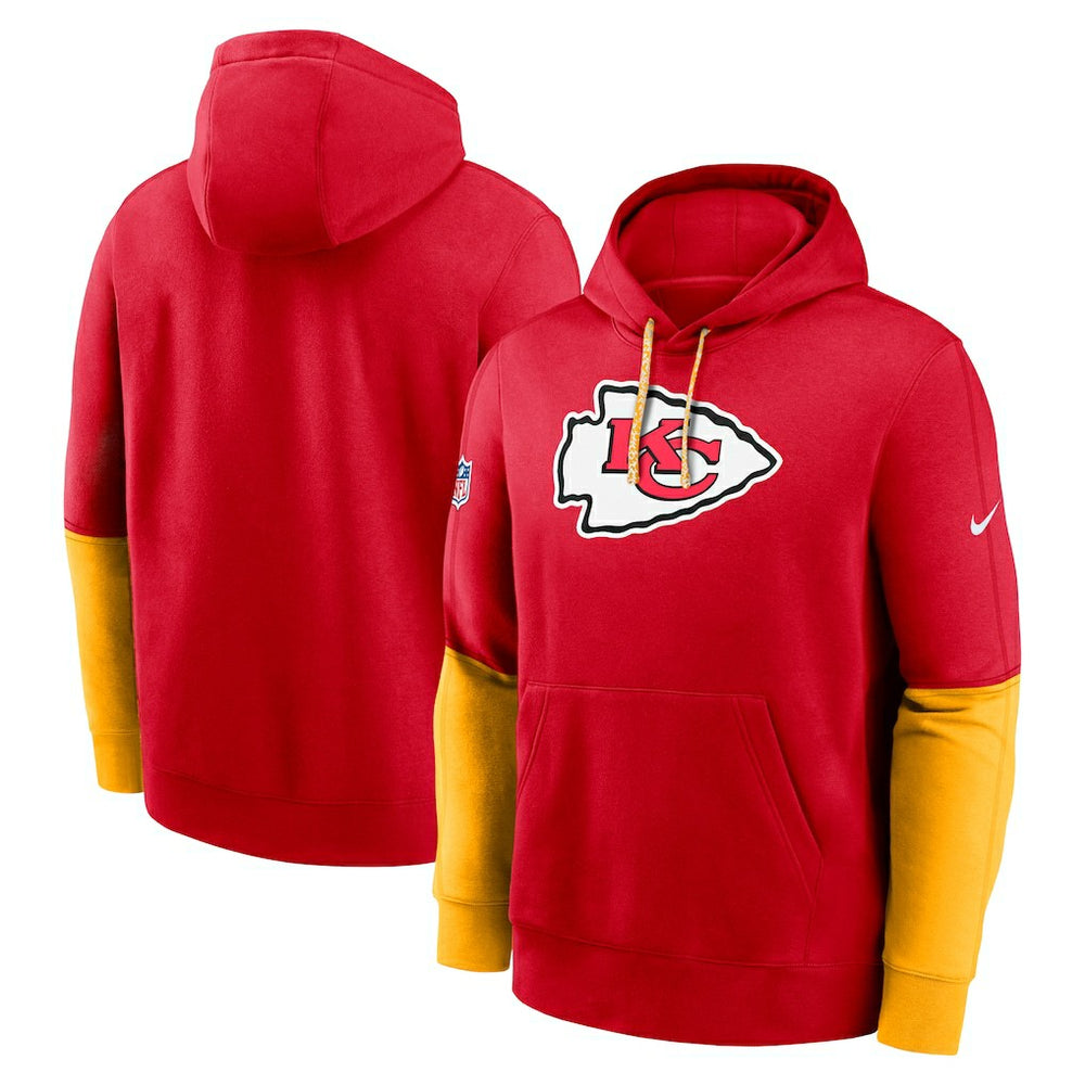 Kansas City Chiefs 2024 Sideline Club Pullover Hoodie Red | Nike for Sale