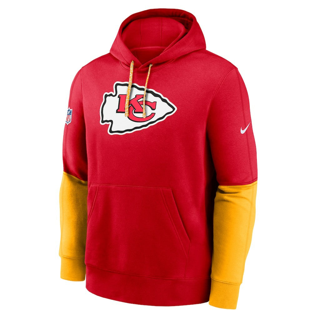 Kansas City Chiefs 2024 Sideline Club Pullover Hoodie Red | Nike for Sale