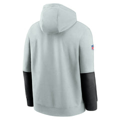 Las Vegas Raiders 2024 Sideline Club Pullover Hoodie Silver | Nike for Sale