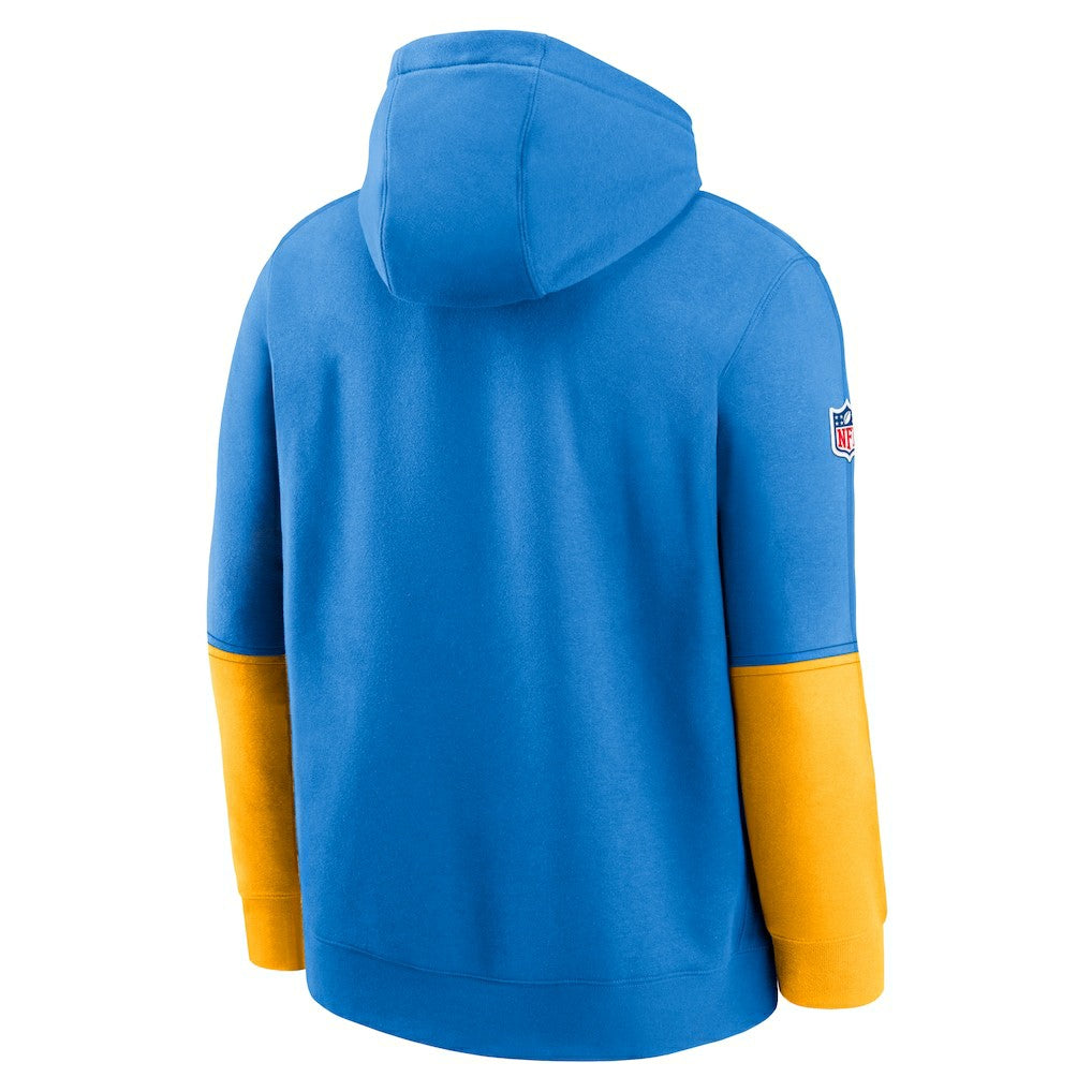 Los Angeles Chargers 2024 Sideline Club Pullover Hoodie Powder Blue | Nike for Sale