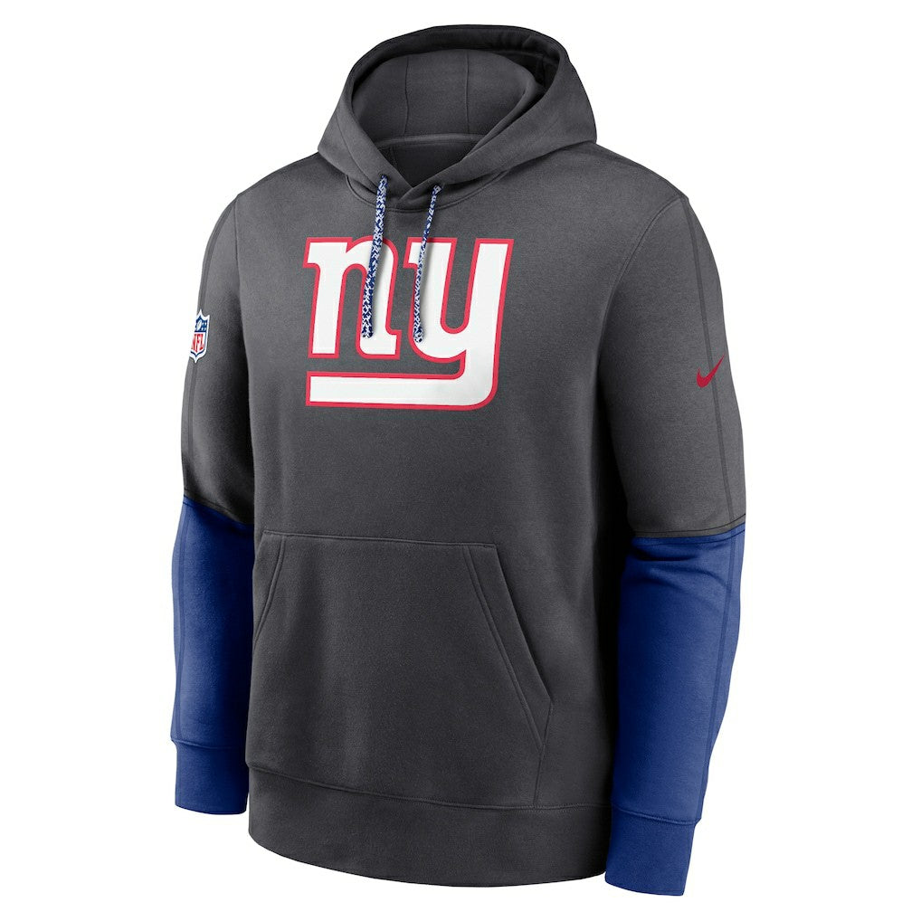 New York Giants 2024 Sideline Club Pullover Hoodie Anthracite | Nike for Sale