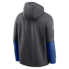 New York Giants 2024 Sideline Club Pullover Hoodie Anthracite | Nike for Sale