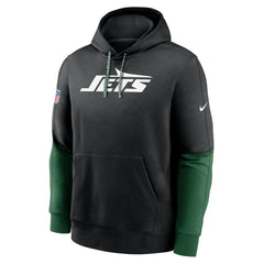 New York Jets 2024 Sideline Club Pullover Hoodie Black | Nike for Sale