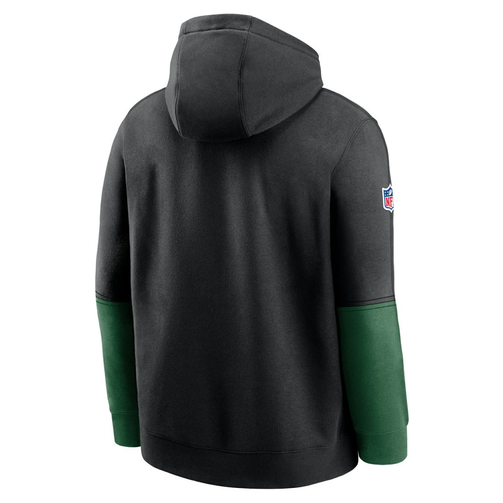 New York Jets 2024 Sideline Club Pullover Hoodie Black | Nike for Sale