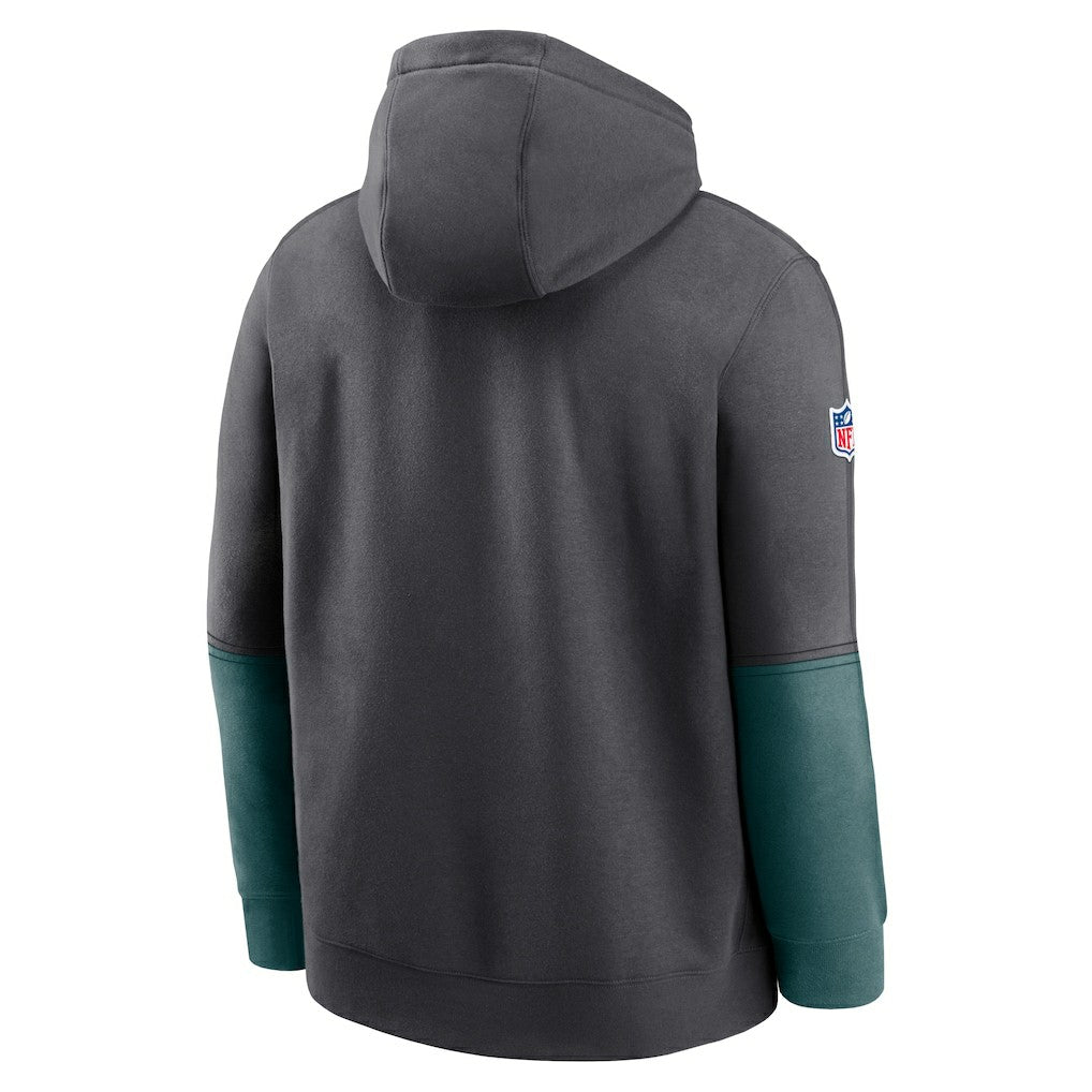 Philadelphia Eagles 2024 Sideline Club Pullover Hoodie Anthracite | Nike for Sale