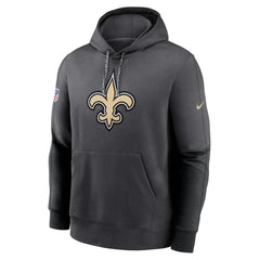 New Orleans Saints 2024 Sideline Club Pullover Hoodie Anthracite | Nike for Sale