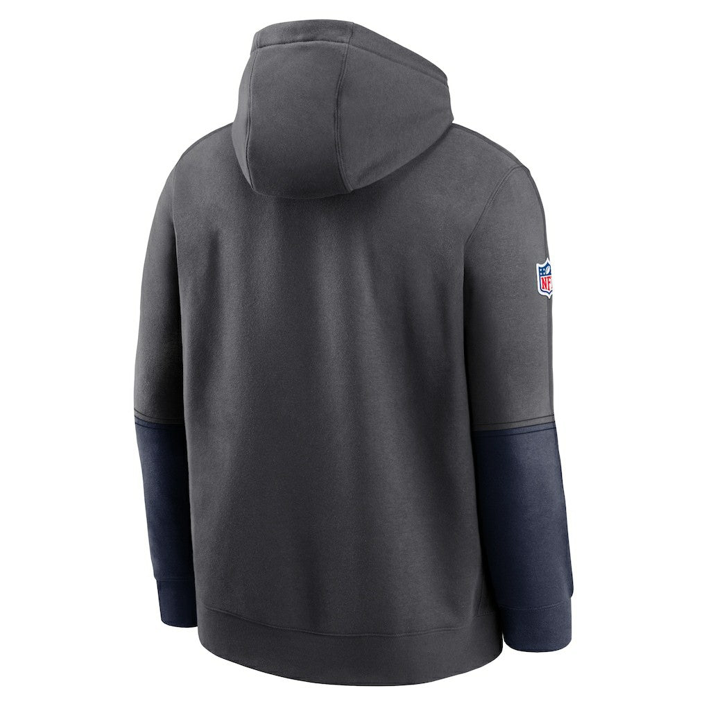 Seattle Seahawks 2024 Sideline Club Pullover Hoodie Anthracite | Nike for Sale