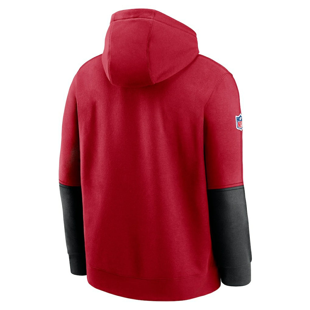 San Francisco 49ers 2024 Sideline Club Pullover Hoodie Scarlet | Nike for Sale
