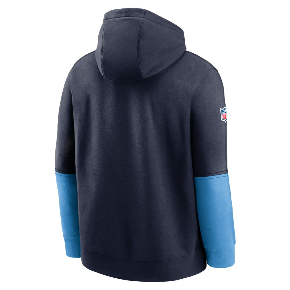 Tennessee Titans 2024 Sideline Club Pullover Hoodie Navy | Nike for Sale