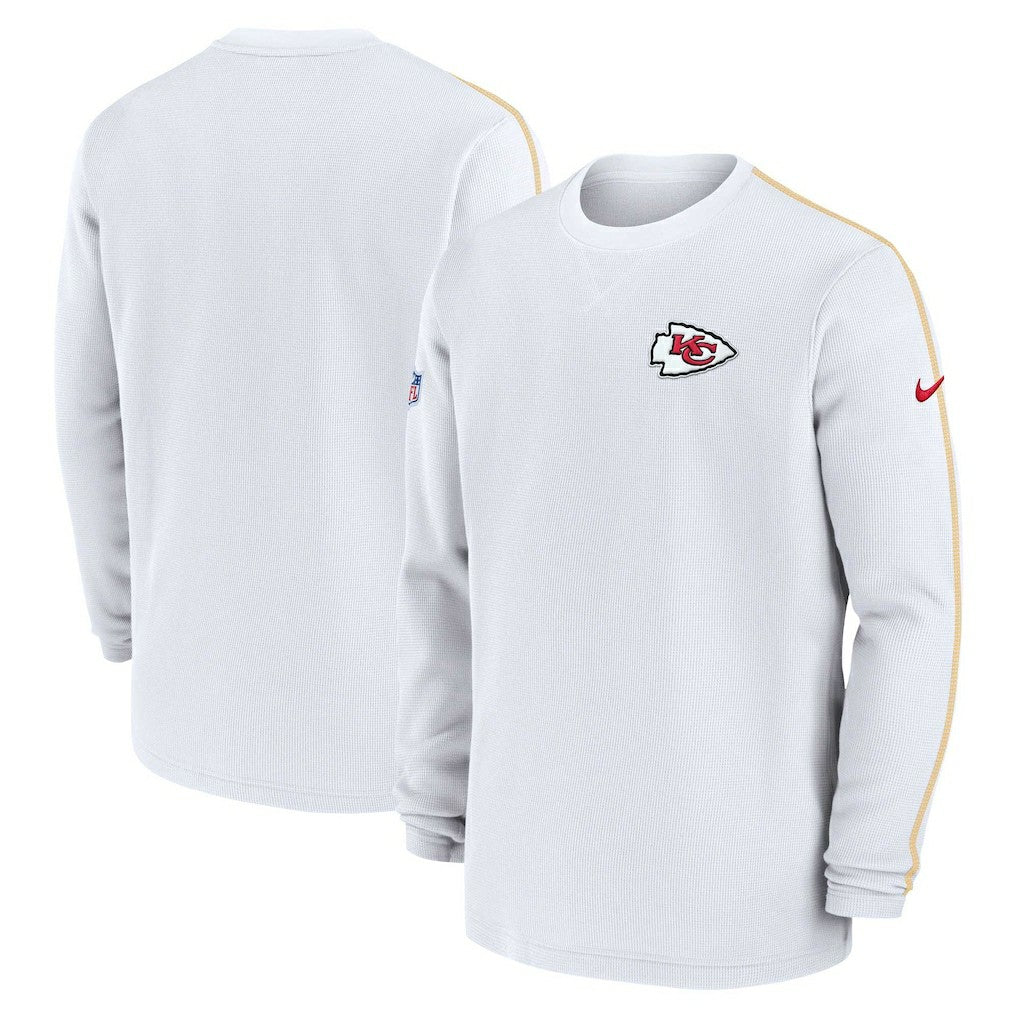 Kansas City Chiefs 2024 Sideline Coaches Long Sleeve Top White | Nike for Sale