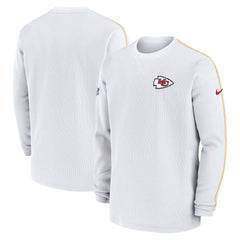 Kansas City Chiefs 2024 Sideline Coaches Long Sleeve Top White | Nike for Sale
