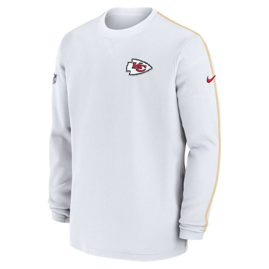 Kansas City Chiefs 2024 Sideline Coaches Long Sleeve Top White | Nike for Sale