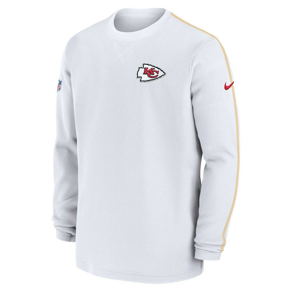Kansas City Chiefs 2024 Sideline Coaches Long Sleeve Top White | Nike for Sale