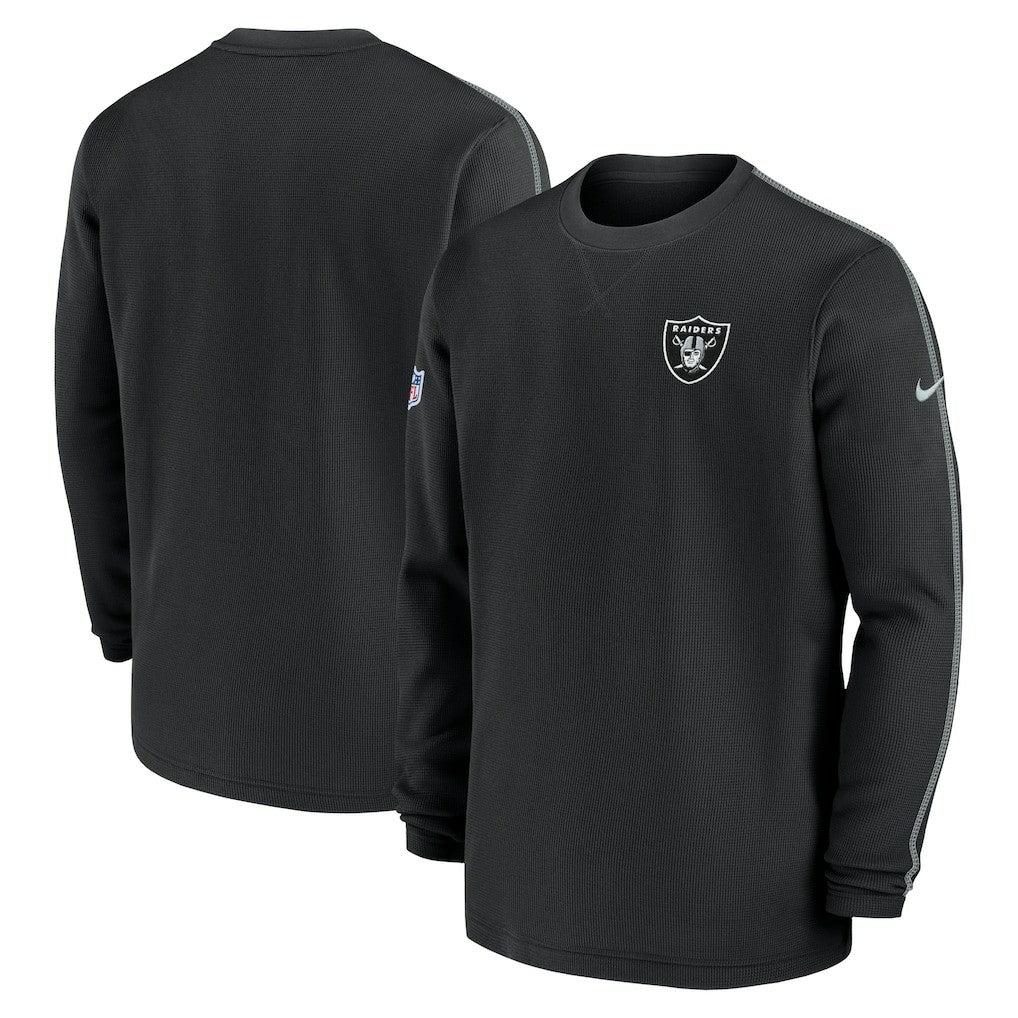 Las Vegas Raiders 2024 Sideline Coaches Long Sleeve Top Black | Nike for Sale