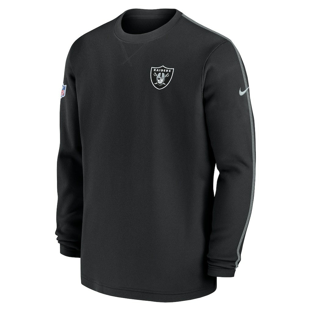 Las Vegas Raiders 2024 Sideline Coaches Long Sleeve Top Black | Nike for Sale