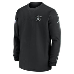 Las Vegas Raiders 2024 Sideline Coaches Long Sleeve Top Black | Nike for Sale