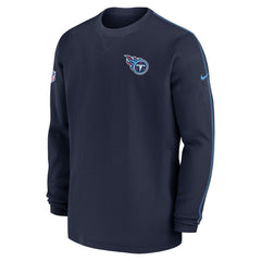 Tennessee Titans 2024 Sideline Coaches Long Sleeve Top Navy | Nike for Sale