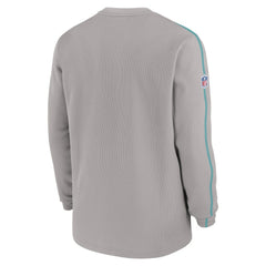 Miami Dolphins 2024 Sideline Coaches Long Sleeve Top Gray | Nike for Sale