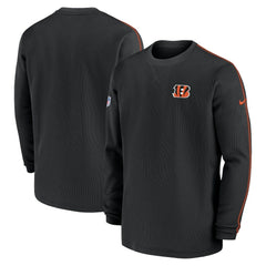 Cincinnati Bengals 2024 Sideline Coaches Long Sleeve Top Black | Nike for Sale