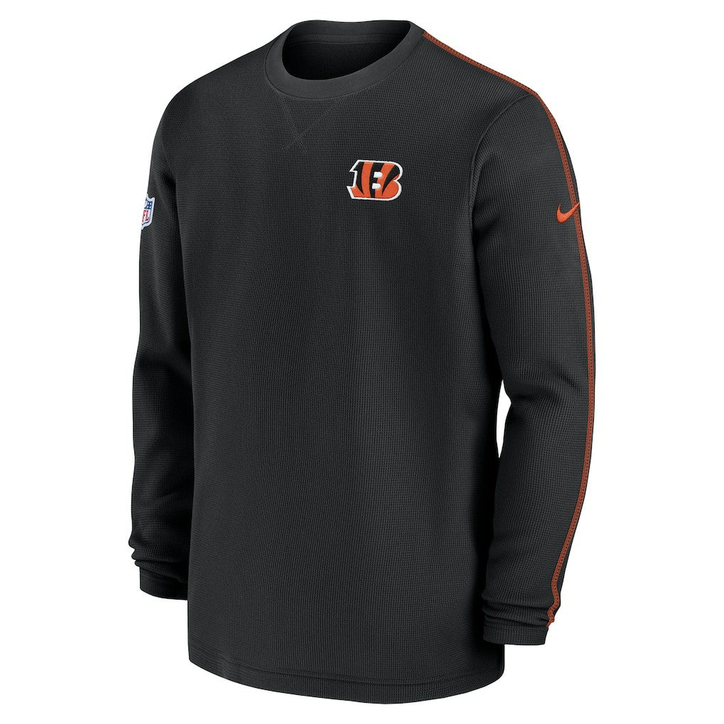 Cincinnati Bengals 2024 Sideline Coaches Long Sleeve Top Black | Nike for Sale