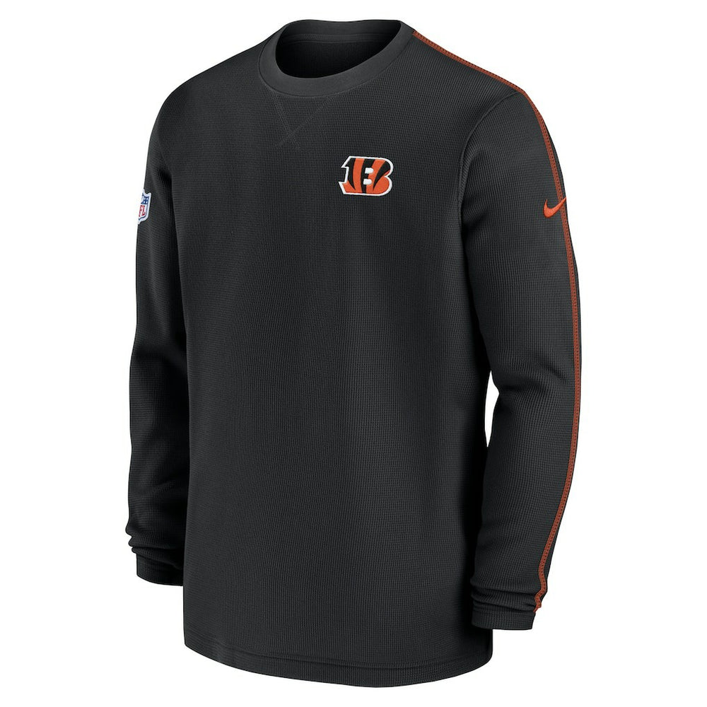 Cincinnati Bengals 2024 Sideline Coaches Long Sleeve Top Black | Nike for Sale