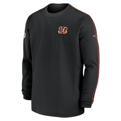 Cincinnati Bengals 2024 Sideline Coaches Long Sleeve Top Black | Nike for Sale