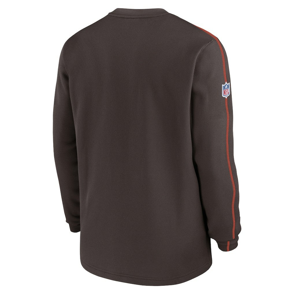 Cleveland Browns 2024 Sideline Coaches Long Sleeve Top Brown | Nike for Sale