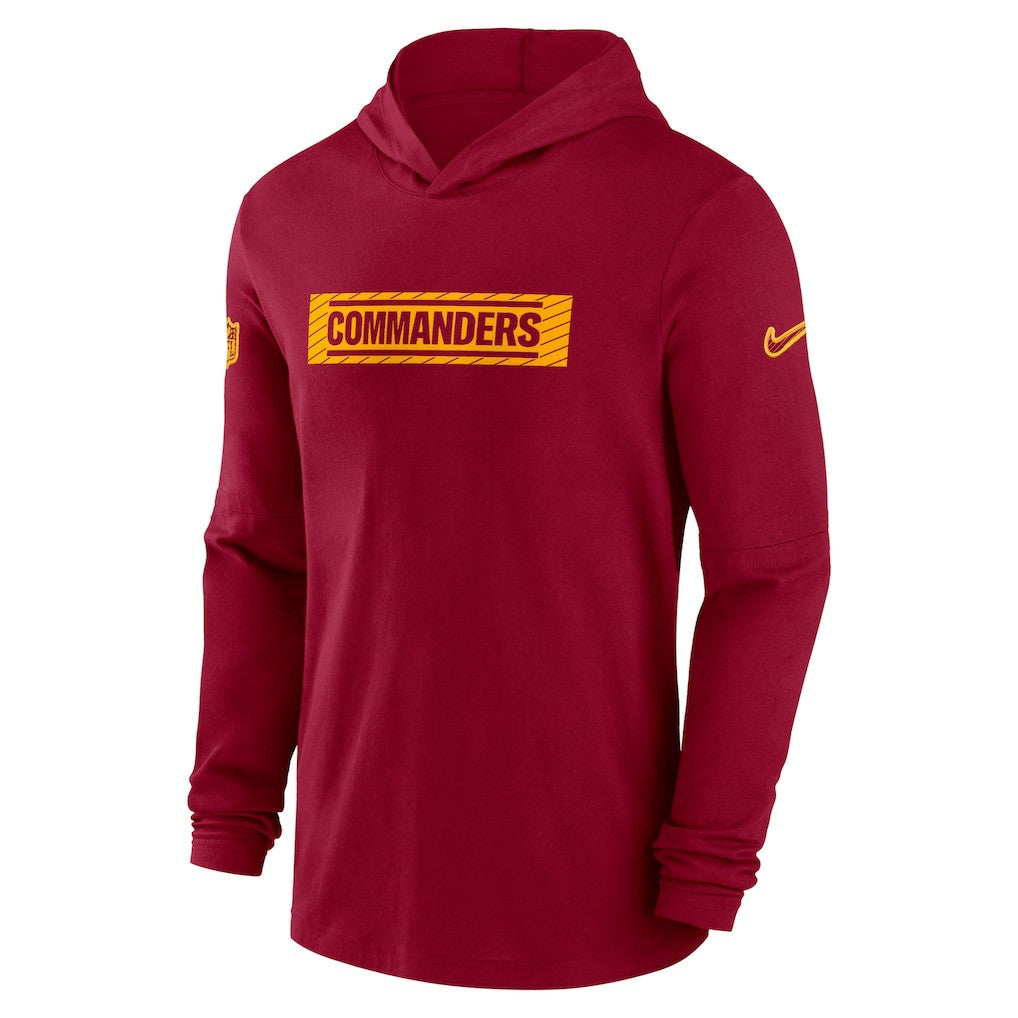 Washington Commanders 2024/25 Sideline Performance Long Sleeve Hoodie T-Shirt Burgundy | Nike for Sale