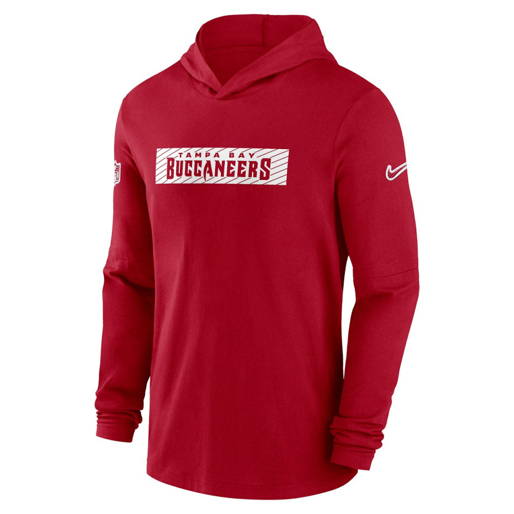 Tampa Bay Buccaneers 2024/25 Sideline Performance Long Sleeve Hoodie T-Shirt Red | Nike for Sale