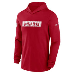 Tampa Bay Buccaneers 2024/25 Sideline Performance Long Sleeve Hoodie T-Shirt Red | Nike for Sale